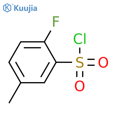2-fluoro-5-methylbenzene-1-sulfonyl chloride structure