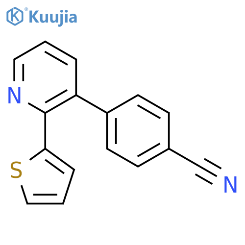 Benzonitrile, 4-[2-(2-thienyl)-3-pyridinyl]- structure