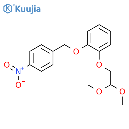 Benzene, 1-(2,2-dimethoxyethoxy)-2-[(4-nitrophenyl)methoxy]- structure