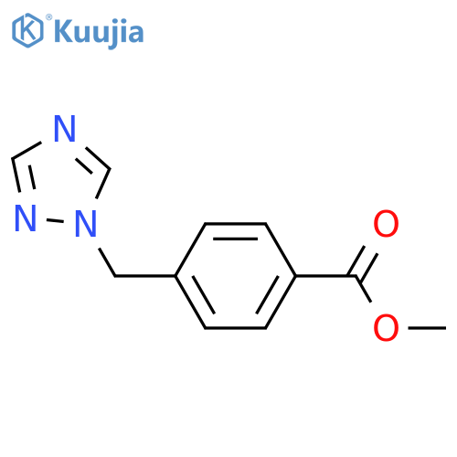 Benzoic acid, 4-(1H-1,2,4-triazol-1-ylmethyl)-, methyl ester (9CI, ACI) structure