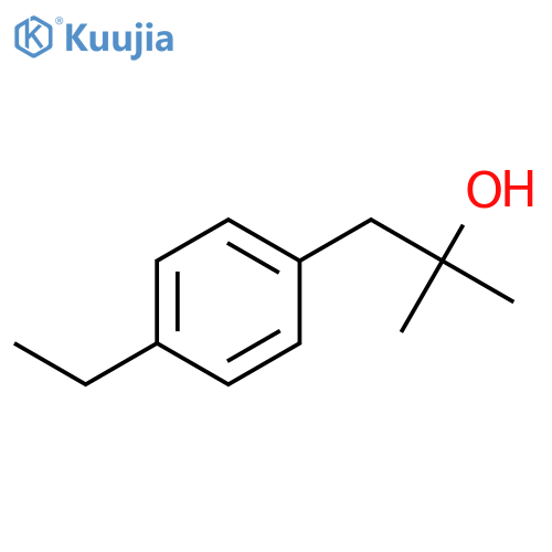 1-(4-ethylphenyl)-2-methylpropan-2-ol structure