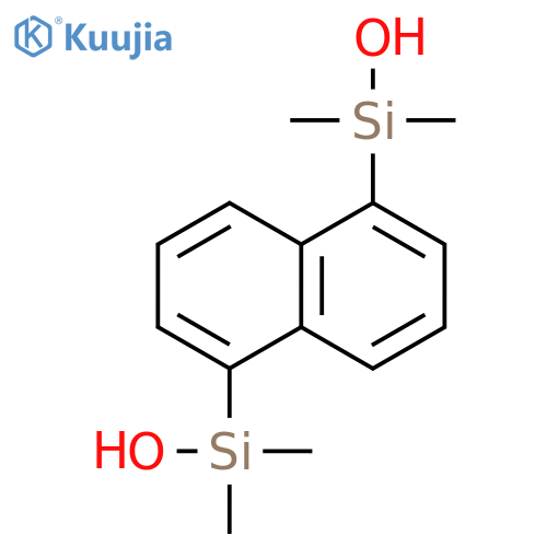 SILANOL, 1,5-NAPHTHALENEDIYLBIS[DIMETHYL- structure
