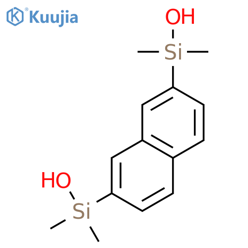 SILANOL, 2,7-NAPHTHALENEDIYLBIS[DIMETHYL- structure