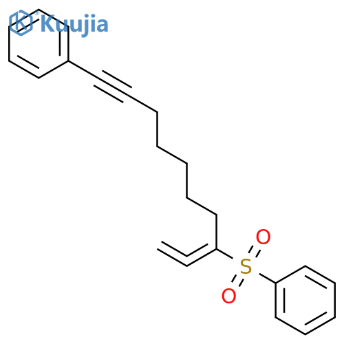 BENZENE, [(1-ETHENYLIDENE-8-PHENYL-7-OCTYNYL)SULFONYL]- structure