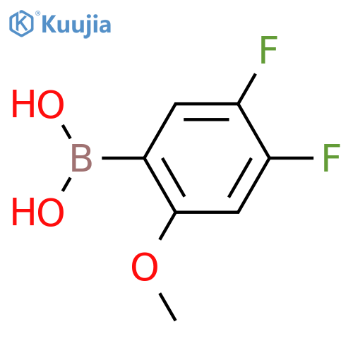 (4,5-Difluoro-2-methoxyphenyl)boronic acid structure