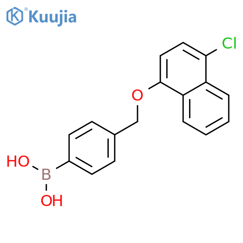 4-(4'-Chloro-1-naphthyloxy)methylphenylboronic acid structure