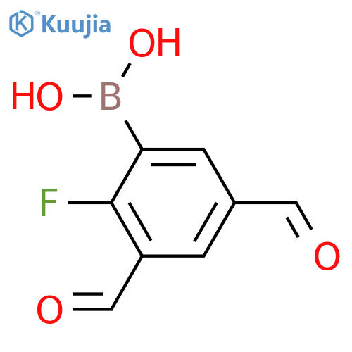 2-Fluoro-3,5-diformylphenylboronic acid structure