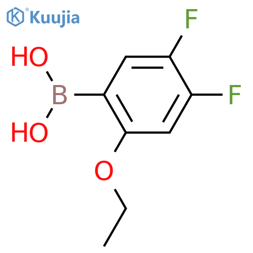 4,5-Difluoro-2-ethoxyphenylboronic acid structure