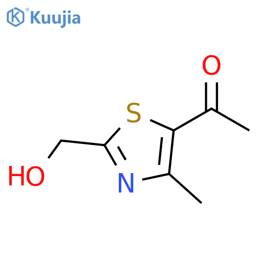 1-[2-(hydroxymethyl)-4-methyl-5-thiazolyl]-Ethanone structure