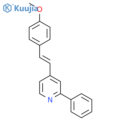 PYRIDINE, 4-[2-(4-METHOXYPHENYL)ETHENYL]-2-PHENYL- structure