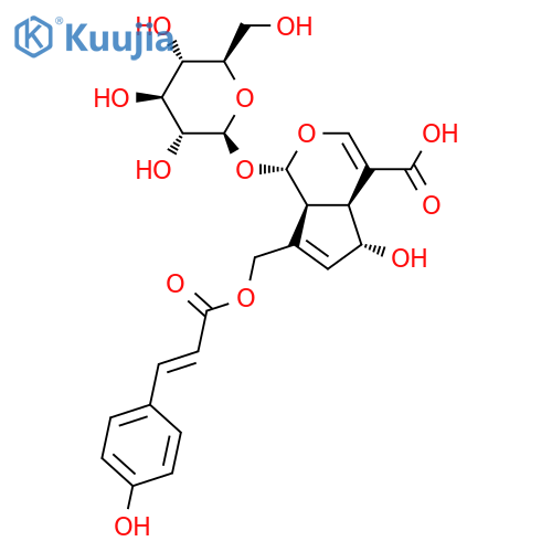 10-O-trans-p-coumaroylscandoside structure