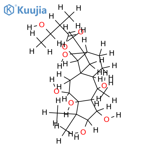 14beta-O-(2S,3S-nilyl)-2alpha,3beta,5beta,6beta,16alpha-pentahydroxygrayanane structure