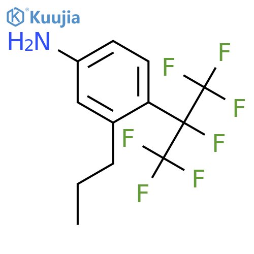 BENZENAMINE, 3-PROPYL-4-[1,2,2,2-TETRAFLUORO-1-(TRIFLUOROMETHYL)ETHYL]- structure