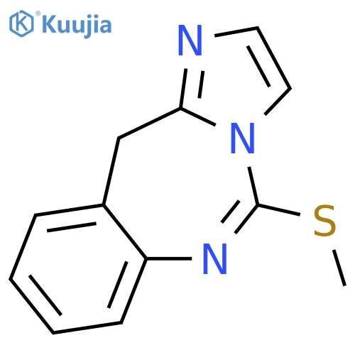 11H-IMIDAZO[1,2-C][1,3]BENZODIAZEPINE, 5-(METHYLTHIO)- structure