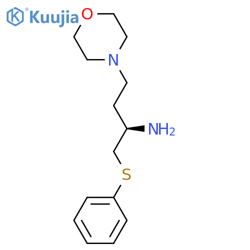 (2R)-4-(morpholin-4-yl)-1-(phenylsulfanyl)butan-2-amine structure