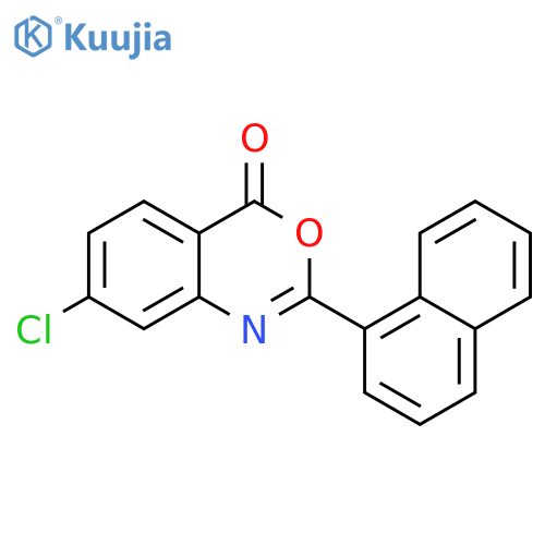 4H-3,1-BENZOXAZIN-4-ONE, 7-CHLORO-2-(1-NAPHTHALENYL)- structure