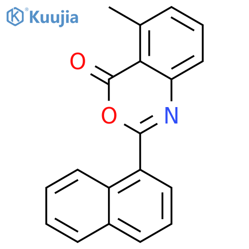 4H-3,1-BENZOXAZIN-4-ONE, 5-METHYL-2-(1-NAPHTHALENYL)- structure