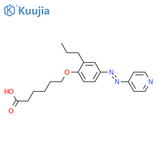 Hexanoic acid, 6-[2-propyl-4-(4-pyridinylazo)phenoxy]- structure