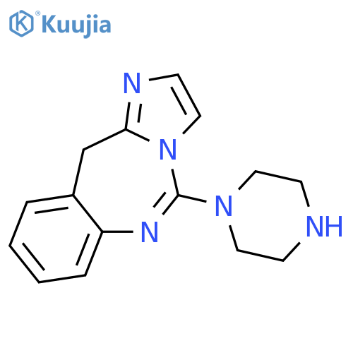 11H-Imidazo[1,2-c][1,3]benzodiazepine, 5-(1-piperazinyl)- structure