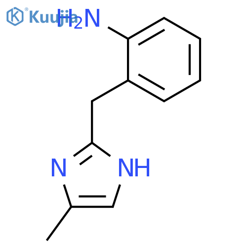 BENZENAMINE, 2-[(4-METHYL-1H-IMIDAZOL-2-YL)METHYL]- structure