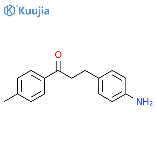 3-(4-aminophenyl)-1-(4-methylphenyl)propan-1-one structure