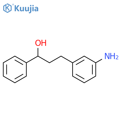 3-(3-aminophenyl)-1-phenylpropan-1-ol structure