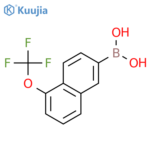 Boronic acid, [5-(trifluoromethoxy)-2-naphthalenyl]- structure