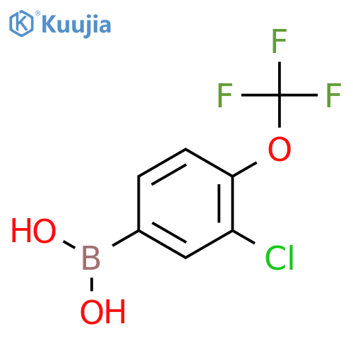 3-Chloro-4-(trifluoromethoxy)phenylboronic Acid structure