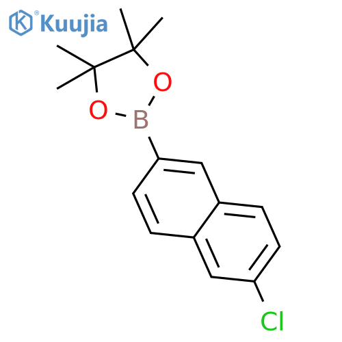 2-(6-chloronaphthalen-2-yl)-4,4,5,5-tetramethyl-1,3,2-dioxaborolane structure