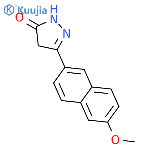 3H-PYRAZOL-3-ONE, 2,4-DIHYDRO-5-(6-METHOXY-2-NAPHTHALENYL)- structure