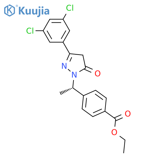 Ethyl 4-{(1s)-1-[3-(3,5-dichlorophenyl)-5-oxo-4,5-dihydro-1h-pyra Zol-1-yl]ethyl}benzoate structure