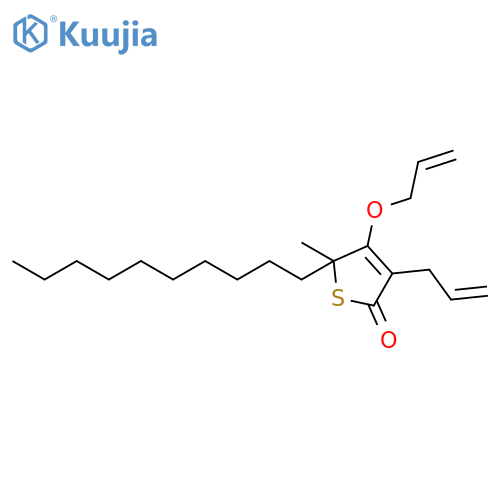 2(5H)-Thiophenone, 5-decyl-5-methyl-3-(2-propenyl)-4-(2-propenyloxy)- structure