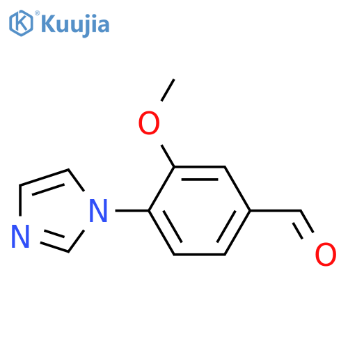 4-(1H-Imidazol-1-yl)-3-methoxybenzaldehyde structure