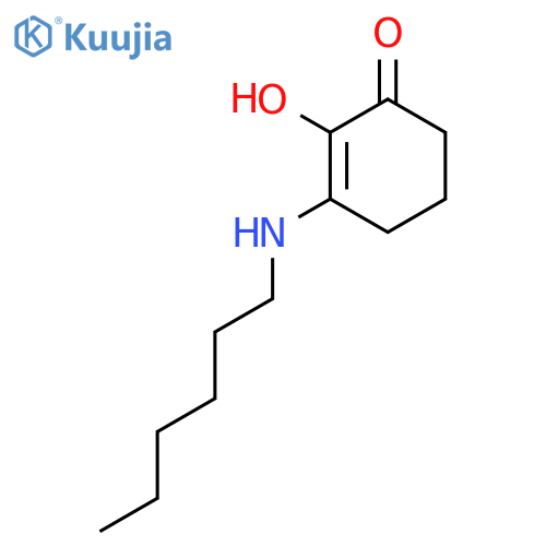 2-CYCLOHEXEN-1-ONE, 3-(HEXYLAMINO)-2-HYDROXY- structure