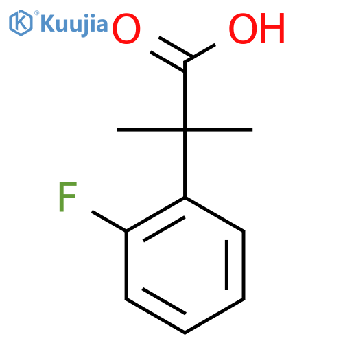 2-(2-Fluorophenyl)-2-methylpropanoic acid structure