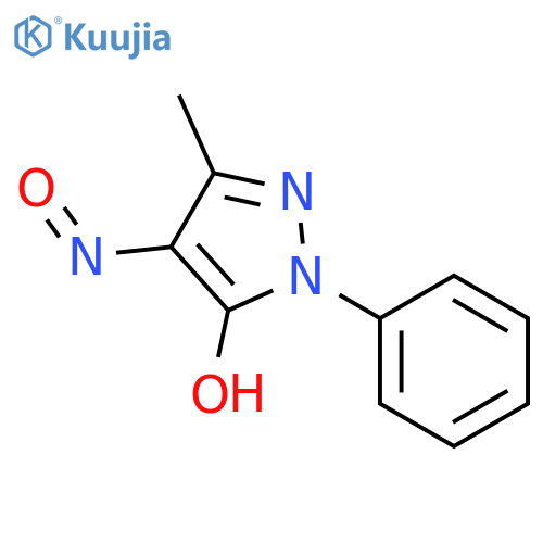 1H-PYRAZOL-5-OL, 3-METHYL-4-NITROSO-1-PHENYL- structure