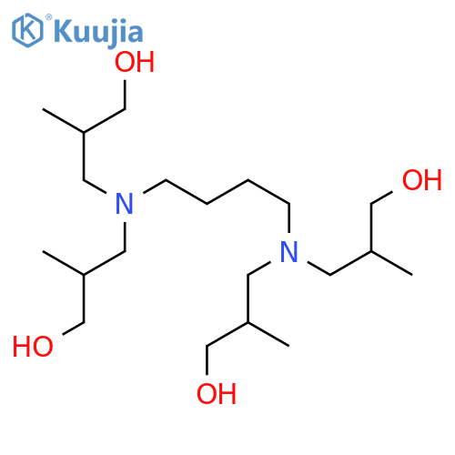 1-Propanol, 3,3',3'',3'''-(1,4-butanediyldinitrilo)tetrakis[2-methyl- structure