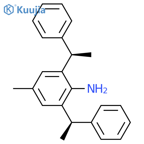 BENZENAMINE, 4-METHYL-2,6-BIS[(1R)-1-PHENYLETHYL]- structure
