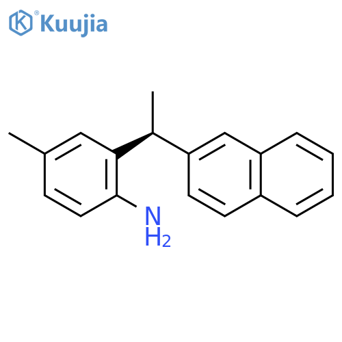 Benzenamine, 4-methyl-2-[(1S)-1-(2-naphthalenyl)ethyl]- structure