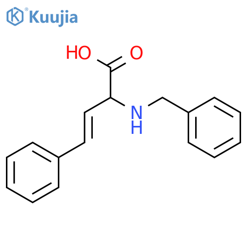3-Butenoic acid, 4-phenyl-2-[(phenylmethyl)amino]- structure