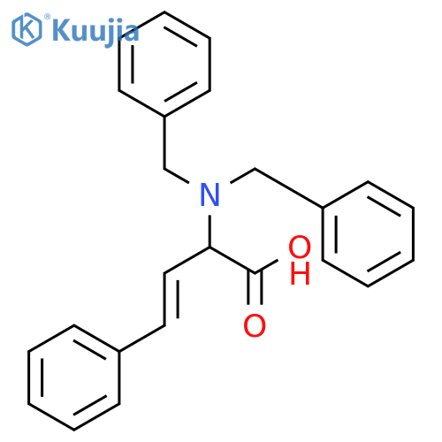 3-BUTENOIC ACID, 2-[BIS(PHENYLMETHYL)AMINO]-4-PHENYL- structure