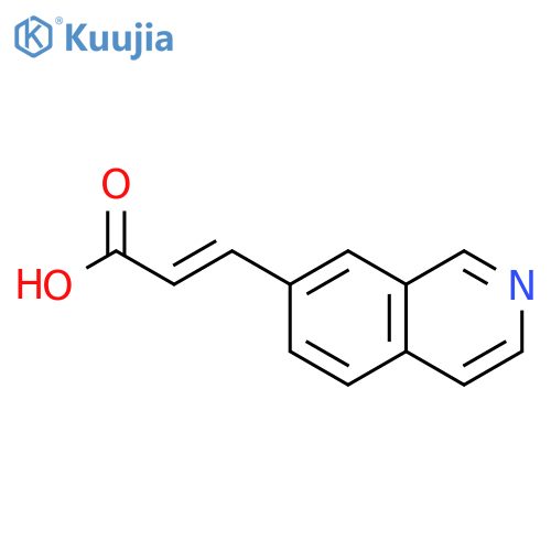 (2E)-3-(Isoquinolin-7-yl)prop-2-enoic acid structure