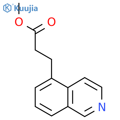 Methyl 3-(isoquinolin-5-yl)propanoate structure