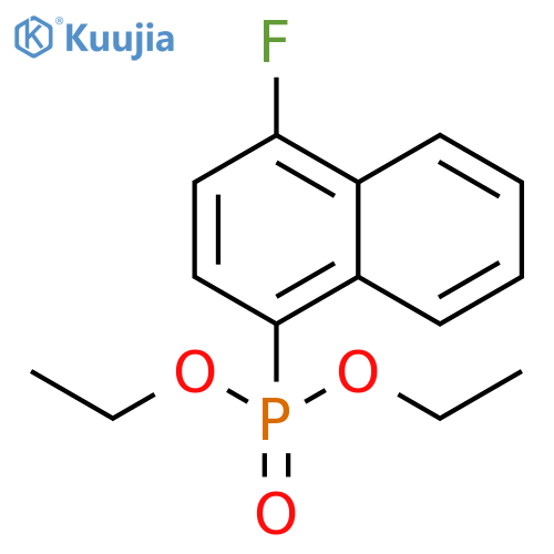 Phosphonic acid, (4-fluoro-1-naphthalenyl)-, diethyl ester structure