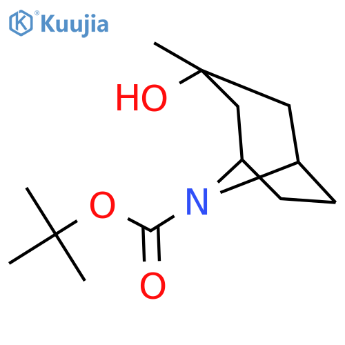 (1R,3R,5S)-tert-Butyl3-hydroxy-3-methyl-8-azabicyclo3.2.1octane-8-carboxylate structure