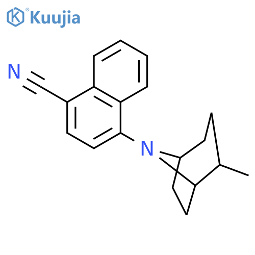 1-Naphthalenecarbonitrile, 4-(2-methyl-8-azabicyclo[3.2.1]oct-8-yl)- structure