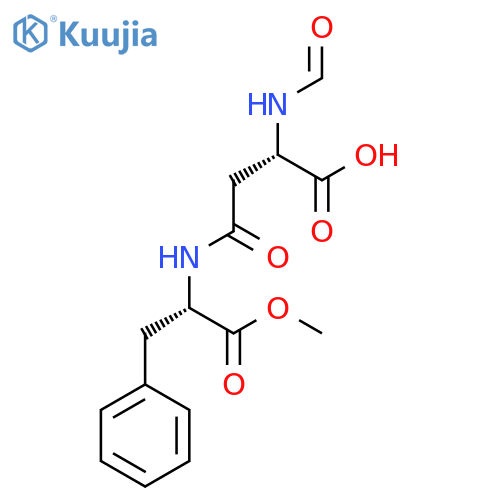(2S)-2-Formamido-4-[[(2S)-1-methoxy-1-oxo-3-phenylpropan-2-yl]amino]-4-oxobutanoic acid structure