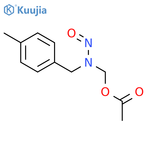 [(4-methylbenzyl)(nitroso)amino]methyl acetate structure