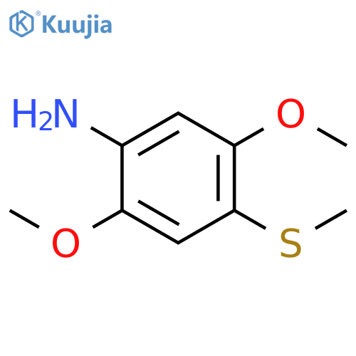 Benzenamine, 2,5-dimethoxy-4-(methylthio)- structure