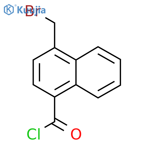 4-(Bromomethyl)-1-naphthoyl chloride structure